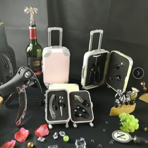 Creative Multi Functional Wine Opener Set Stainless Steel Luggage Case With Corkscrew Knife Red Wine Serving Tools - Product Image 1