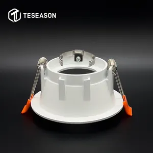 Recessed Ceiling Light Frame Aluminum Downlight Cutting 73mm Dia 87mmEmbedded Lamp Frame For Downlights