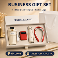 Tasse à café en acier inoxydable 316 avec écran tactile et affichage de la température, 450 ml, double paroi, à boire directement, large ouverture, coffret cadeau pour le bureau
