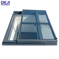 Fenêtre de toit automatique en aluminium sur mesure avec vitrage, fenêtre de toit artificielle pour la maison