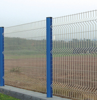 Panneau de clôture de sécurité en métal 3D en forme de V, revêtement poudré, structure soudée galvanisée, anti-corrosion, taille personnalisée, résidentiel
