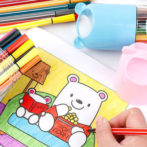 Custom Logo Kids Watercolor Marker Non-Toxic Bulk Plastic Washable Painting <b>Pen</b> with Loose Packaging - Product Image 3