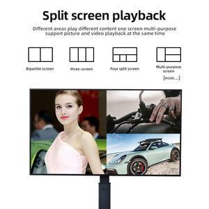 عرض ترويجي: شاشة عرض ذكية محمولة 55 بوصة بدقة 4K للرسوم المتحركة في مراكز التسوق، شاشة عرض داخلية نحيفة ورفيعة تعمل بنظام أندرويد - Product Image 3