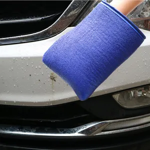 Premium Microfiber Car Cleaning Tool Wash Mitt No Lint Microfibre Clay Mitt Car Detailing Clay Mitt For Car