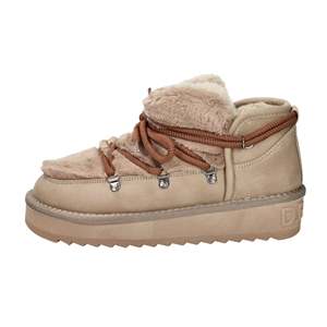 Women's Low Ankle <b>Boots</b> DFSH370011 Brown Faux <b>Fur</b> <b>Lined</b> Winter Bootie - Product Image 1