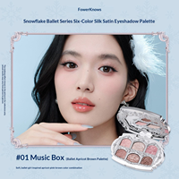 Flower Knows Nouvelle Collection Snow Ballet Ice Crystal Petit Kit 5 Articles : Fard à Joues, Poudre Compacte, Fard à Paupières, Parfum, Coffret Cadeau Cosmétiques
