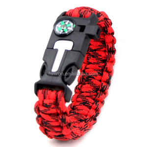 Pulsera <span class=keywords><strong>de</strong></span> Supervivencia Multifuncional <span class=keywords><strong>de</strong></span> Paracord Trenzado en Oferta, con Brújula, Silbato y Herramientas, para Hombre - Product Image 2