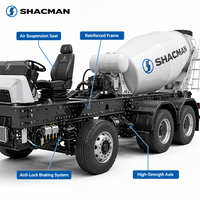 Truk Mixer Semen Shacman X3000, Mixer Beton Handal untuk Pengangkutan Pasir