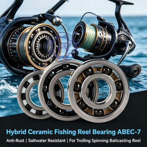 Roulement de moulinet de pêche hybride en céramique 8 pièces SMR85ZZ 5x8x2.5mm Si3N4 ABEC-7 anti-rouille eau salée pour moulinet de baitcasting et <span class=keywords><strong>spinning</strong></span> - Product Image 1