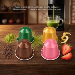 Échantillon Gratuit : Capsules de Matcha, Dosettes de Thé Vert, Capsules pour Machine à Café – Vente en Gros, OEM, Marque Privée, Stock Disponible - Product Image 3