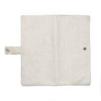 Housse de passeport en lin à sublimation vierge, personnalisable, impression DIY, 22,5x11,5 cm, pochette de livre, porte-passeport, portefeuille pour le bureau, l'école