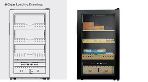 Raching C150 PRO NUEVO, Gabinete para Cigarros de Alta Gama Mejorado, de Acero Inoxidable, con Capacidad de 90L, Controlado por Aplicación, Compatible con Automóviles - Product Image 5