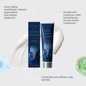 <span class=keywords><strong>Crème</strong></span> <span class=keywords><strong>dépilatoire</strong></span> OCEAURA pour hommes, soin des zones intimes, douceur, nutrition et hydratation de la peau, réduction des rougeurs, épilation - Product Image 6