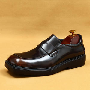 High Quality Men's Business Oxford Shoes <b>Slip</b>-<b>On</b> Closure Leather Upper Elegant Style Office & Career - Product Image 2