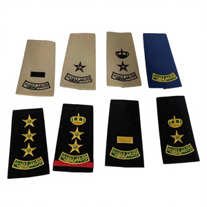 Épaulettes personnalisées en laiton magnétique 3D sans nickel, brodées de dentelle, à coudre sur l'épaule, pour l'Arabie Saoudite - Product Image 4