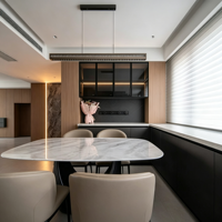 Meubles contemporains sur mesure pour toute la maison, armoire intégrée, meuble de cuisine, unité murale TV, panneau en marbre, bois, salon, chambre à coucher