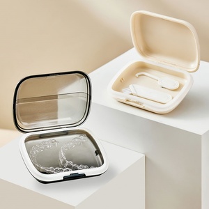 Estuche para Retenedores de Ortodoncia, Caja de Almacenamiento Dental Portátil de Doble Capa, Caja para Guardar Dentaduras Postizas - Product Image 1