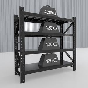 Système d'étagères de stockage en métal personnalisé sans boulon à 4 ou 5 niveaux pour entrepôt de garage système de rayonnage d'étagères en acier industriel - Product Image 1