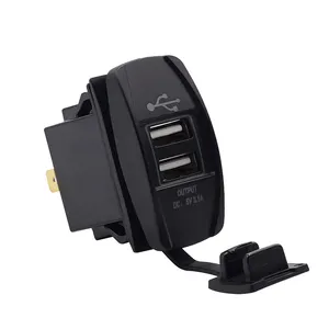 Marine 3.1A Dual USB Автомобильные зарядные устройства для сотового телефона