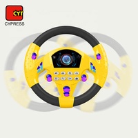 Jouet musical de volant d'enfants de jeu de conduite électronique pour le siège de voiture