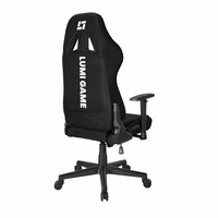 Chaise de bureau ergonomique pivotante à dossier haut GCH01-1, réglable en hauteur, pour jeux, avec éclairage RGB