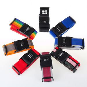 Wholesale Bulk Printed <b>Polyester</b> <b>Lanyard</b> Adjustable Travel Belt Custom Logo Personalized Nylon Luggage Strap - Product Image 1