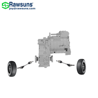 Nouveau kit de conversion de voiture électrique Rawsuns READ632A 96V 9kW 30kW EV Drive System FWD avec moteur PMSM léger refroidi par air, boîte de vitesses et essieu CV
