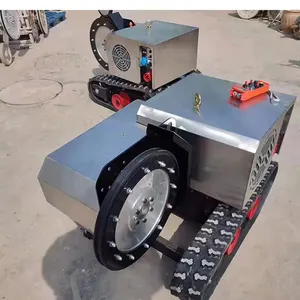 22 KW 30KW 37KW Rubber Track Auto Walking Diamond Electric Rope Sawing Concrete Stone Granite Rock Quarry Wire Saw Machine