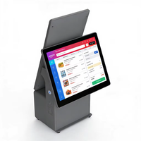 Terminal de point de vente OEM/ODM d'usine, écran tactile 15,6 pouces, caisse enregistreuse tout-en-un avec moniteur client pour le commerce de détail, les cafés et les magasins de vêtements