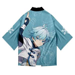 Disfraz de <span class=keywords><strong>Cosplay</strong></span> <span class=keywords><strong>Barato</strong></span> de Klee, Zhong Li, Ke Qing, Paimon, Xiao, Impresión 3D, Haori, Ropa de Dibujos Animados, Kimono, Capa, Vestidos de Poliéster Unisex - Product Image 4