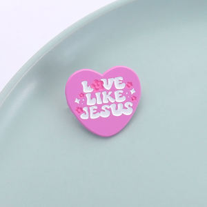 Металлическая брошь в виде сердца - Product Image 2