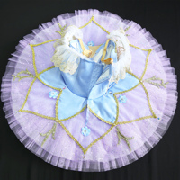 T0283 Tutu de ballet professionnel fait main classique personnalisé Fée des fleurs pour filles