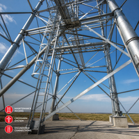 Structure en acier pour tour de ligne de transmission, cadre de support pour réseau électrique, projet de construction d'infrastructure sur mesure