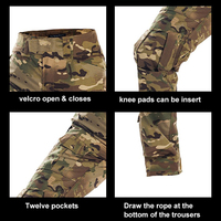 Vêtements unisexes personnalisés, camouflage, chasse, tactique, entraînement en plein air, vêtements respirants, Rip-Stop, uniforme de sécurité ACU, chemise de randonnée