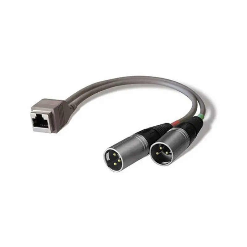 Yeni 8 inç Xlr 3 Pin erkek tak Rj45 Jack Ethernet kablosu iki çift Xlr erkek adaptör