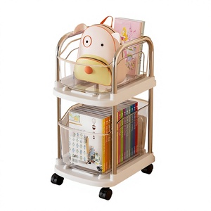 Chariot de <span class=keywords><strong>rangement</strong></span> mobile en <span class=keywords><strong>plastique</strong></span> pour cartable scolaire, <span class=keywords><strong>meuble</strong></span> à roulettes sous table, <span class=keywords><strong>rangement</strong></span> de livres pour la maison et l'école - Product Image 1