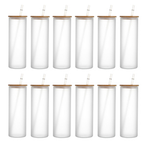 16oz thăng hoa snowglobe thủy tinh cup cup nước Tumbler rõ ràng Iced cốc cà phê bia <span class=keywords><strong>Frosty</strong></span> có thể thủy tinh với nắp rơm - Product Image 6