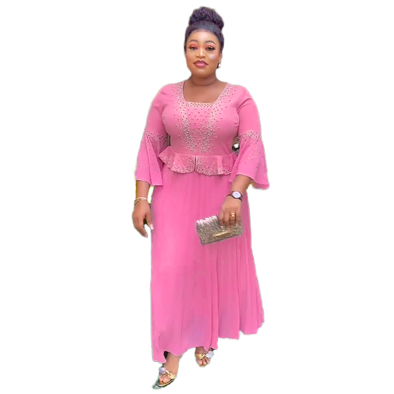 white christmas dresses Purple Peplum African Print Dress – Awura's Wardrobe main image 0