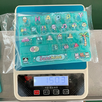 Nouveau style 2026 – Pendentif porte-clés clavier 26 touches en PVC transparent anti-stress, petit jouet décoratif unisexe