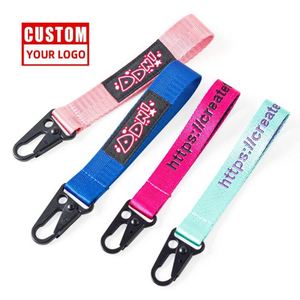 Lanière de poignet personnalisée avec logo du fabricant, porte-clés par sublimation avec mousqueton - Product Image 4