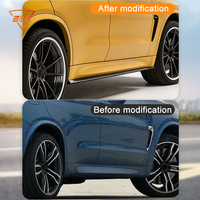 Kit de Carrocería Lateral Estilo 3D con Acabado Pulido de Fibra de Carbono para BMW Serie M X5M/X6M F85/F86