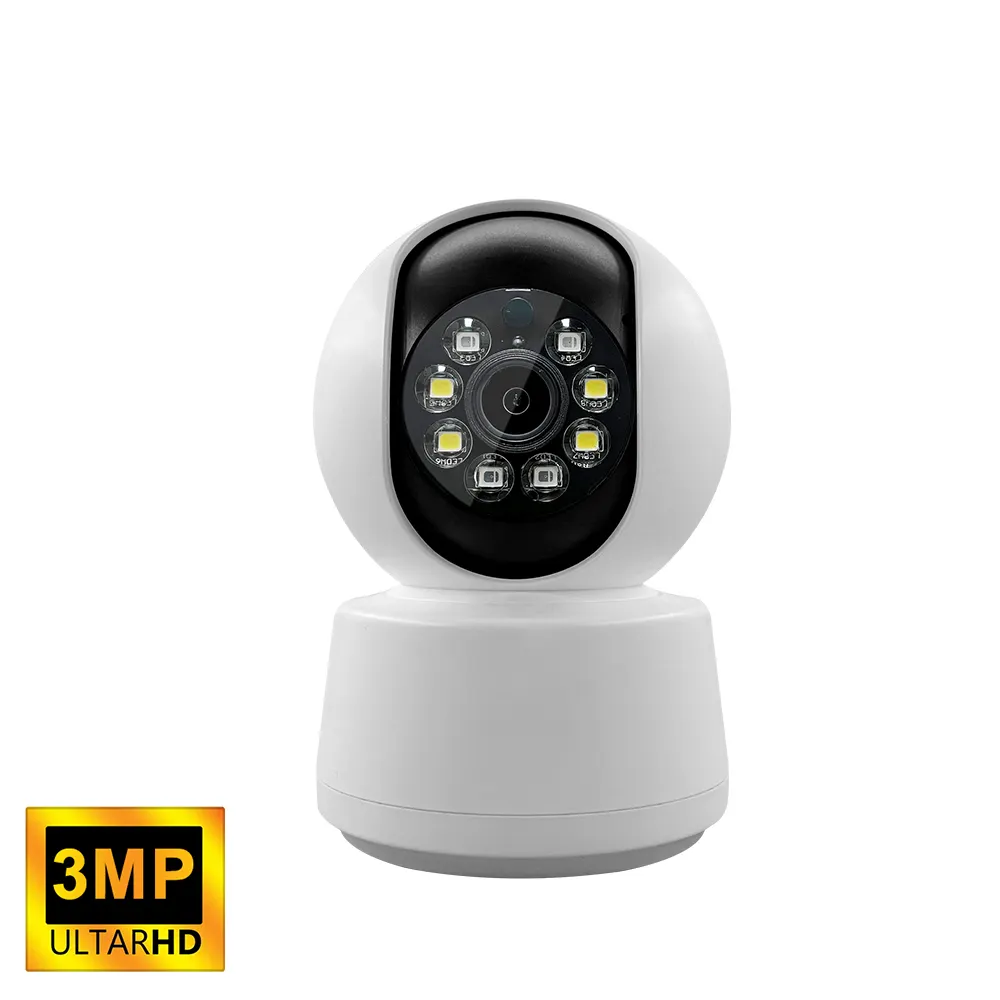 Surveillance Cameras With Wifi H.265 Security CCTV Two Way Audio Wireless Wifi 3MP Ptz Camera Indoor