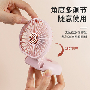 Foldable <b>Mini</b> <b>Fan</b> With Usb Rechargeable Battery For Neck Desktop Outdoor Use - Product Image 5