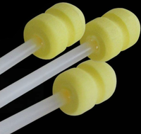 Cathéter d'insémination artificielle vétérinaire H-Foam pour truies avec embout en mousse, cathéter éponge à usage vétérinaire pour IA porcine