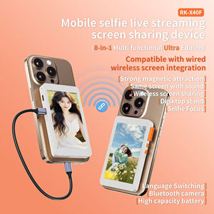 UNLOV RK-X40F 2025 จอภาพมุมกว้างสำหรับถ่ายเซลฟี่ ปรับโฟกัสได้ พร้อมขาตั้งแม่เหล็ก สำหรับโทรศัพท์มือถือ ใช้สำหรับวิดีโอบล็อก - Product Image 6