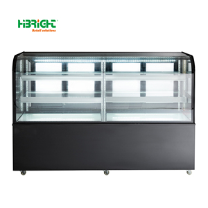 Réfrigérateur commercial de vitrine de gâteau de refroidissement à l'air multicouche à double température d'acier inoxydable pour la boulangerie de supermarché - Product Image 5