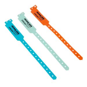 Pulseras de Vinilo Coloridas Personalizadas, Pulseras de Plástico Desechables Promocionales, Pulseras de Entrada con Mensaje - Product Image 1
