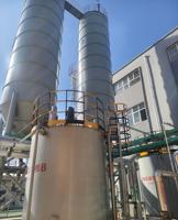Silo industriel pour soude à la chaux personnalisé avec jauge de niveau et soupape de sécurité pour centrale à béton