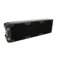 Radiateur de refroidissement à eau en cuivre Ococoo CRT36 360 mm à triple ventilateur, cœur à ailettes haute densité pour serveur IA et station de travail à circuit personnalisé