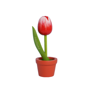 Mini Ornements en Bois en Forme de Tulipe Peints à la Main, Petites Fleurs de Tulipe en Bois Massif, Décoration pour Bureau, Souvenir des Pays-Bas - Product Image 2
